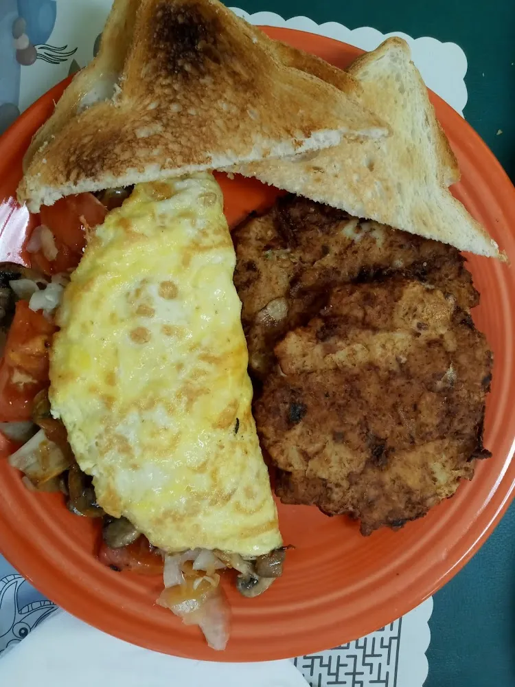 Denver Omelette with Potato Pancakes